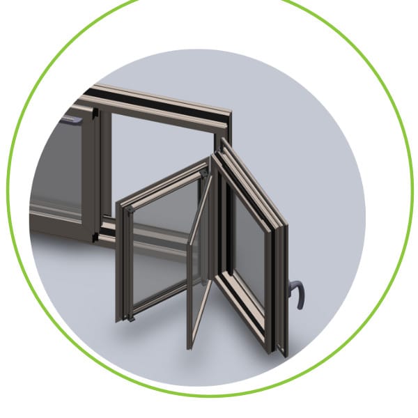 Fenêtre pariétodynamique PVC ENR